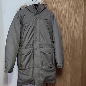 Men's (S) Eddie Bauer Weatheredge Gray Parka